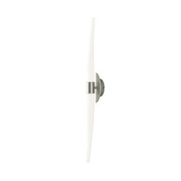 Luminosa Lighting Luminosa Estalacta Wall Lamp 2 Light Gu10 Line Indoor/outdoor, Silver/opal White - thumbnail 1