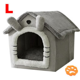 Pet Cat Kitten Dog Beds Igloo Fleece Bed Pyramid Cozy Washable Warm House Cave - thumbnail 2