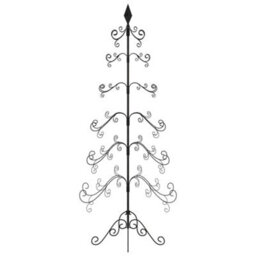 Berkfield Metal Christmas Tree For Decoration Black 180 Cm - thumbnail 4