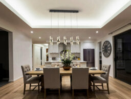Luminosa Lighting Luminosa Iliada Bar Pendant Ceiling 5 Light Black, Gold Led 3000K - Uk Stock - thumbnail 2