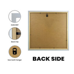"AK Frames 11X11"" Silver Poster Frame - Modern Picture Frame For Wall Art, Prints And Photos - Durable And Stylish Display Frame" - thumbnail 2