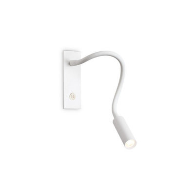 Ideal Lux Luminosa Io Wall Reading Light White 3000K