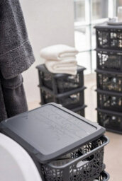 B2C Storage Unit With Baskets Drawer Box Organizer Tower Cabinet Anthracite Anthracite 4 Basket Unit - thumbnail 3
