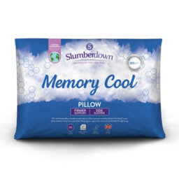 Slumberdown Memory Cool Foam Pillow 1 Pack Firm Support Side Sleeper Orthopaedic Pillows Cooling Pillow For Night Sweats 38X64Cm - thumbnail 1