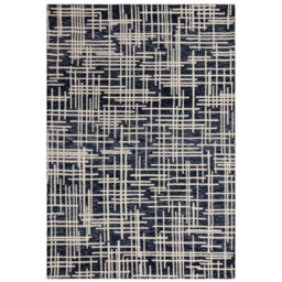 Blue Modern Abstract Easy To Clean Rug For Living Room Dining Room & Bedroom-120Cm X 170Cm - thumbnail 1
