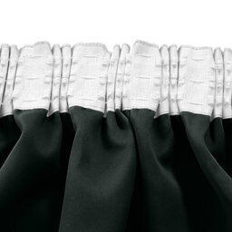Ameha Black Blackout Curtain Pencil Pleat Curtain 66''x72'' Thick Thermal Insulated Curtains Pair With Tie Backs Living Room Decor - thumbnail 8