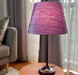 "11"" Purple Velvet Lampshade Dual Purpose Ceiling Or Table Lamp Shade, Soft Touch Finish, Elegant Lighting (Multiple Colours & Size" - thumbnail 5