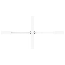 Berkfield Dining Table Leg Spider Shape White 150X78X(72-73) Cm Steel - thumbnail 5