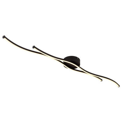 Luminosa Lighting Luminosa Boyd 110Cm Integrated Led Semi Flush Ceiling Light Matt Black 2X Led 3000K - image 1