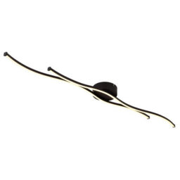 Luminosa Lighting Luminosa Boyd 110Cm Integrated Led Semi Flush Ceiling Light Matt Black 2X Led 3000K - thumbnail 1