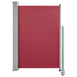 Berkfield Patio Retractable Side Awning 120X300 Cm Red - thumbnail 2