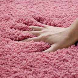 Allure Bath Fashions Deep Pile Microfibre Non Slip Bath Mat Set - Rose Pink - thumbnail 3