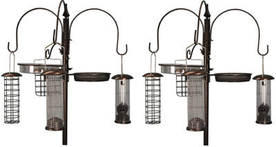 Selections Metal Complete Bird Feeding Station With 4 Feeders (Pack Of 2) - image 1