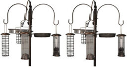 Selections Metal Complete Bird Feeding Station With 4 Feeders (Pack Of 2) - thumbnail 1