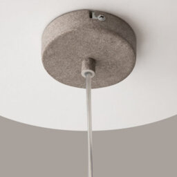 Luminosa Lighting Luminosa Opus Modern Pendant Ceiling Light Grey 1Xg9 White Shade - thumbnail 5