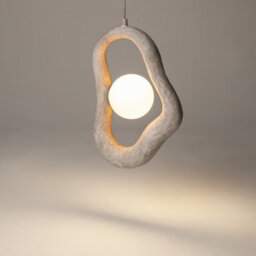 Luminosa Lighting Luminosa Opus Modern Pendant Ceiling Light Grey 1Xg9 White Shade - thumbnail 4