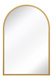 Mirroroutlet The Arcus Gold Metal Framed Arched Wall Mirror 120Cm X 80Cm - thumbnail 2