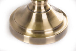 Lighting Supermarket Hepburn Large Ceramic Table Lamp White Gold Lined Shade Cream Brass Finish 58Cm - thumbnail 4