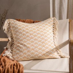 Yard Saku Blossom Fringed Feather Filled Cushion - thumbnail 5