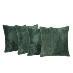 OHS Waffle Fleece 4 X Cushion Covers Soft - thumbnail 1