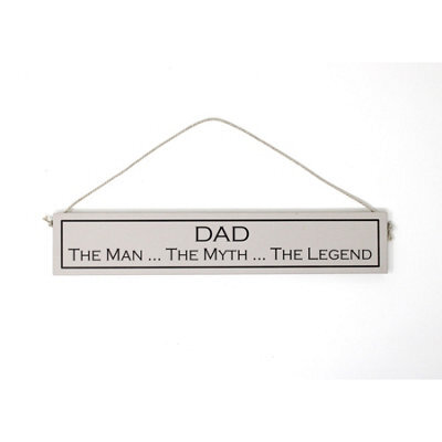 Wit With Wisdom Grey Witty Quote Wooden Hanging Sign - Dad - image 1