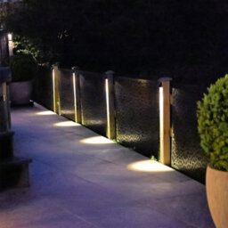 Flintry 4 Pack Solar Fence Lights, Outdoor Garden Post Downlights Rechargeable, 3000K Warm Glow, Auto Dusk On, For Wall, Deck And Railing - thumbnail 5