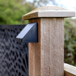 Flintry 4 Pack Solar Fence Lights, Outdoor Garden Post Downlights Rechargeable, 3000K Warm Glow, Auto Dusk On, For Wall, Deck And Railing - thumbnail 7