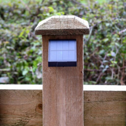 Flintry 4 Pack Solar Fence Lights, Outdoor Garden Post Downlights Rechargeable, 3000K Warm Glow, Auto Dusk On, For Wall, Deck And Railing - thumbnail 6