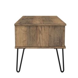 Anzio Matt Vintage Oak Effect 1 Drawer Non-Extendable Coffee Table (H)925mm (W)407mm (D)410mm - thumbnail 6