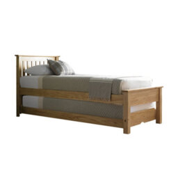 Atlantis Oak Finish Wooden Guest Bed Including Underbed - thumbnail 4