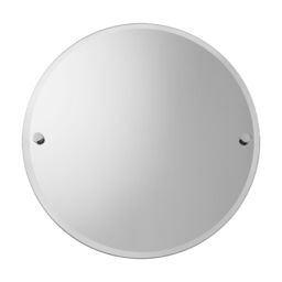 Croydex Flexi-Fix Metra Chrome Effect Round Wall-Mounted Bathroom & Wc Mirror (H)45Cm (W)45Cm - thumbnail 2