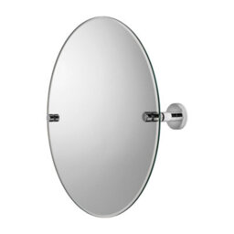 Croydex Flexi-Fix Metra Chrome Effect Round Wall-Mounted Bathroom & Wc Mirror (H)45Cm (W)45Cm - thumbnail 1
