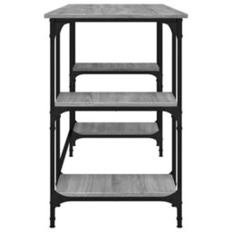Berkfield Desk Grey Sonoma 140X50X75 Cm Metal And Engineered Wood - thumbnail 6