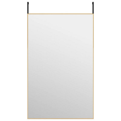 Vidaxl Door Mirror Gold 50X80 Cm Glass And Aluminium - image 1