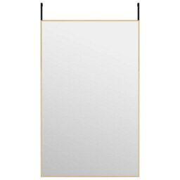 Vidaxl Door Mirror Gold 50X80 Cm Glass And Aluminium - thumbnail 1