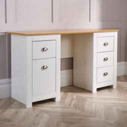 Home Source Camden Pc Computer Office Storage Desk White - thumbnail 4