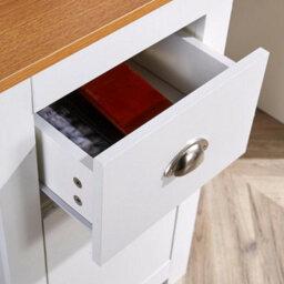 Home Source Camden Pc Computer Office Storage Desk White - thumbnail 7