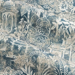 Wylder Bengal Chenille Room Darkening Eyelet Curtain Pair Wedgewood (W)229Cm X (D)183Cm - thumbnail 4