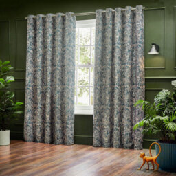 Wylder Bengal Chenille Room Darkening Eyelet Curtain Pair Wedgewood (W)229Cm X (D)183Cm - thumbnail 5