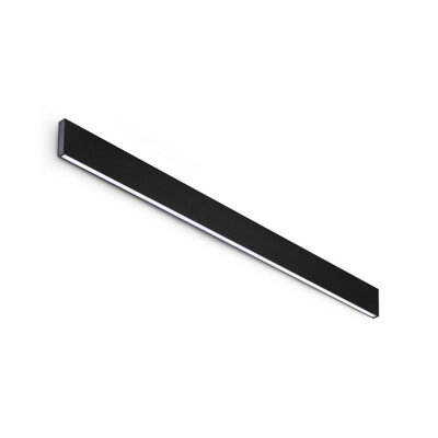 Ideal Lux Luminosa Steel Integrated Led Wall Lamp Black 3800Lm 4000K Dimmable - image 1