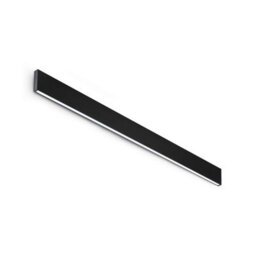 Ideal Lux Luminosa Steel Integrated Led Wall Lamp Black 3800Lm 4000K Dimmable - thumbnail 1