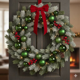 Decoris 30 Pine Green Christmas Tree Baubles Shatterproof Hanging Decoration 4Cm 5Cm 6Cm - thumbnail 8