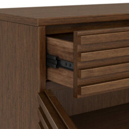 Kari Dark Oak 3 Drawer 3 Door Sideboard Cabinet - By Roseland Furniture - thumbnail 5