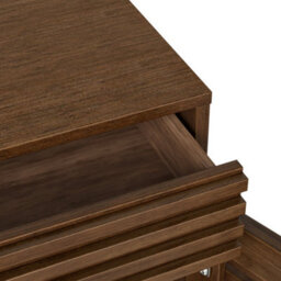 Kari Dark Oak 3 Drawer 3 Door Sideboard Cabinet - By Roseland Furniture - thumbnail 7