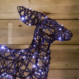 Samuel Alexander 68Cm Light Up Brown Christmas Running Doe With 120 White & Warm White Leds - thumbnail 5