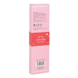 Something Different Love Bug Ladybird Taper Candle (Pack Of 3) White/red (One Size) - thumbnail 2