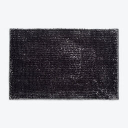 Allure Bath Fashions Velvet Chenille Bobble Bath Mat Non-Slip - Charcoal Grey - thumbnail 1