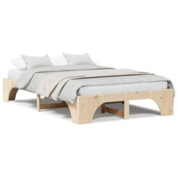 Berkfield Bed Frame 120X190 Cm Solid Pine Wood - thumbnail 4