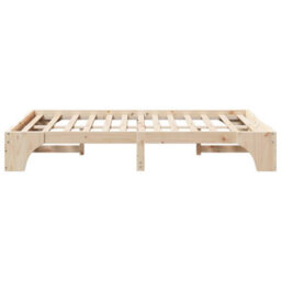 Berkfield Bed Frame 120X190 Cm Solid Pine Wood - thumbnail 7