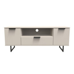 Beijing 2 Door 1 Drawer Wide Tv Unit In Kashmir Matt (Ready Assembled) - thumbnail 1